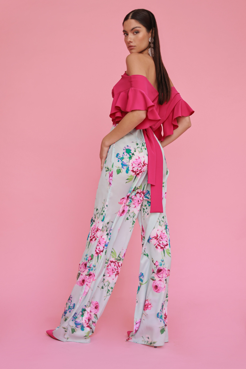 Mono de fiesta Santiago Sánchez en gasa estampado de la nueva temporada con referencia AT7