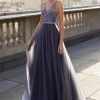 Vestido de fiesta Marfil largo de corte princesa de la nueva temporada con referencia 5J224