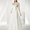 Vestido de novia Lera de corte princesa en tafetán con referencia 66054